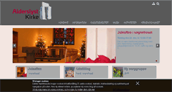 Desktop Screenshot of alderslystkirke.dk